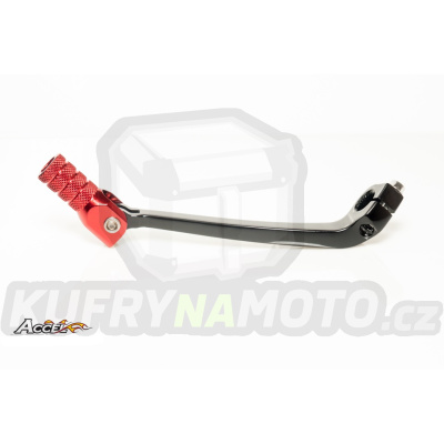 ACCEL páčka páka řadící HONDA CRF 450R '09-'10 hliníkový barva černá, koncovka červená (24700-MEN-A30)