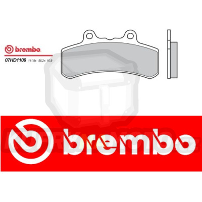 Brzdové destičky Brembo BUELL RS 1200 r.v. Od 93 -  směs Originál Přední