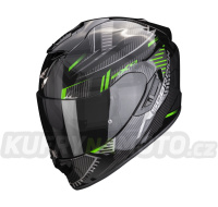 Moto přilba SCORPION EXO-1400 EVO AIR SHELL černo/zelená