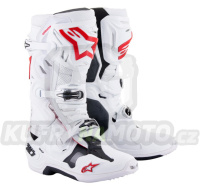 boty TECH 10 SUPERVENTED, ALPINESTARS, perforované (bílá/červená/černá) 2024