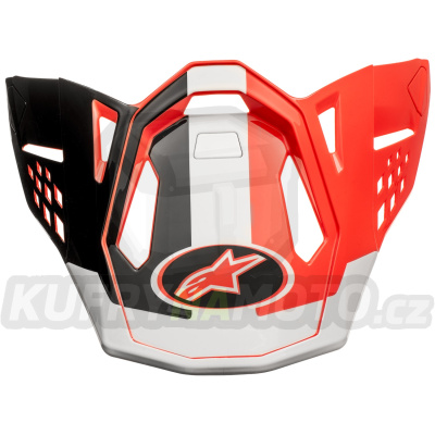 kšilt pro přilby SUPERTECH S-M10 ANGEL, ALPINESTARS (červená/černá/bílá)