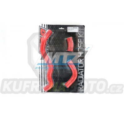 Hadice chladiče DRC RADIATOR HOSE KIT - DRC D47-01-523 - Suzuki DRZ400 / 00-20 - červené (sada 3ks)