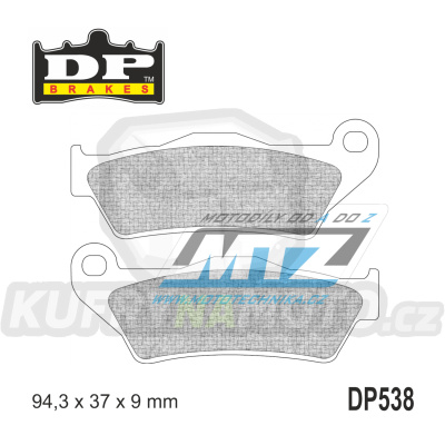 Destičky brzdové DP538 - DP BRAKES směs Premium Sinter OEM