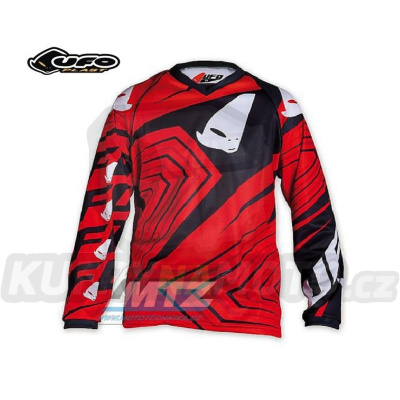 Dres motokros dětský UFO ICONIC - červený - velikost XS