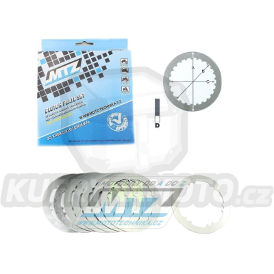 Lamely spojkové plechové (meziplechy) MTZ - KTM 85SX / 18-23 + Husqvarna TC85 / 18-23 + Gas-Gas MC85
