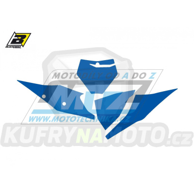 Polepy číslových tabulek (vystřižené) - KTM SX+SXF / 19-22 - barva modrá