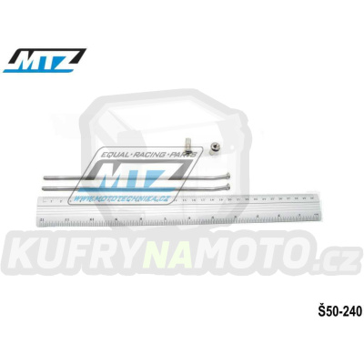 Drát/Špice nerezové do kola + Niple 17&quot; - Honda XR250 / 96-04 + XR400 / 96-04 + XR600 / 91-00 + XR650 / 00-07