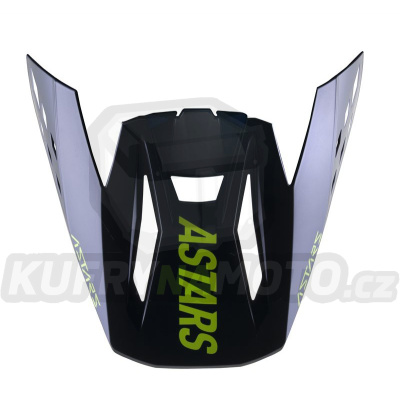 kšilt pro přilby S-M5 RAYON, ALPINESTARS (černá/žlutá fluo/tmavě modrá)