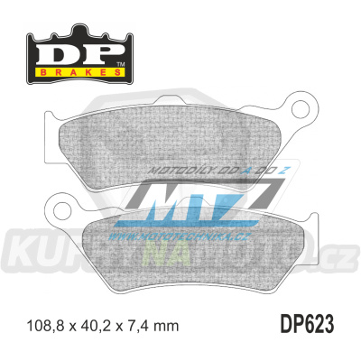 Destičky brzdové DP Brakes DP623 - směs Premium OEM Sinter