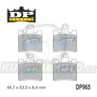 Destičky brzdové DP965 - DP BRAKES směs Premium Sinter OEM