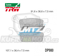 Destičky brzdové DP980-LUSI TRW Lucas MCB802SI - směs Sinter Offroad