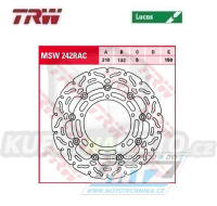 Kotouč brzdový plovoucí TRW MSW242RAC (310/132/5D) - zubatý design - Yamaha YZF R6+FZ8N+FZ8S + YZF R1 + XT1200