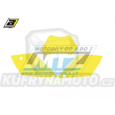 Polepy číslových tabulek (vystřižené) - KTM EXC / 05-07 - barva žlutá