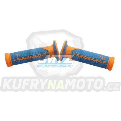 Rukojeti/Gripy Progrip 732 - oranž fluo/světle modré