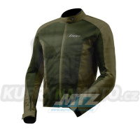 Bunda na motorku EIGHT Aero Flow Jacket Textile - zelená - velikost M