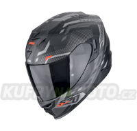 Moto přilba SCORPION EXO-520 EVO AIR RANKA matná černo/stříbrno/červená