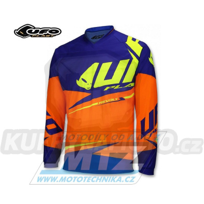 Dres motokros dětský UFO REVOLT - oranžový - velikost S