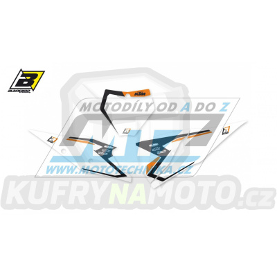 Polepy číslových tabulek (vystřižené) - KTM EXC / 20-23 + SX+SXF / 19-22 - typ polepů Dream4