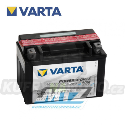 Baterie (akumulátor motocyklový) VARTA Powersports AGM - YTX9-BS (12V-8Ah)