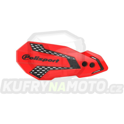 Chrániče páček POLISPORT MX FLOW 8308200021 s montážní sadou červeno CR 04/černá