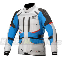 bunda ANDES DRYSTAR HONDA kolekce, TECH-AIR 5 kompatibilní, ALPINESTARS (světle šedá/černá/modrá/červená) 2024