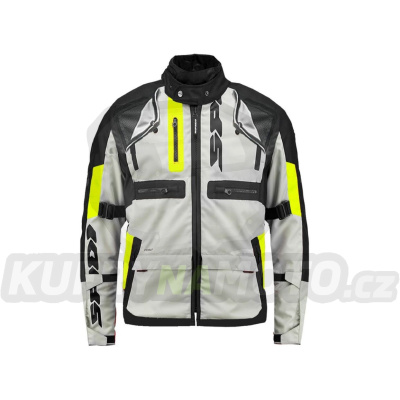 bunda CROSSMASTER, SPIDI (černá/šedá/žlutá fluo)