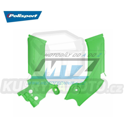 Kryty rámu - Kawasaki KXF450+KX450 / 19-23 + KXF250+KX250 / 21-24 + KX250X+KX450X - barva zelená