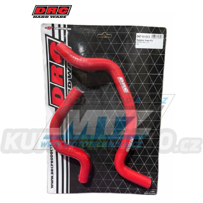 Hadice chladiče DRC RADIATOR HOSE KIT - DRC D47-11-013 - Honda CRF300L / 21-24 + CRF300 Rally / 21-24 - červené (sada 2ks)