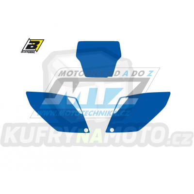 Polepy číslových tabulek (vystřižené) - Honda CRF250 / 06-07 - barva modrá
