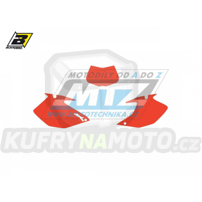 Polepy číslových tabulek (vystřižené) - Yamaha WRF250 / 07-14 + WRF450 / 07-11 - barva červená