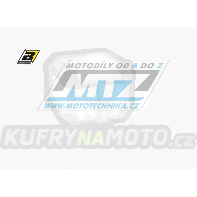 Polepy číslových tabulek (vystřižené) - Yamaha WRF250+WRF450 / 03-04 - barva bílá