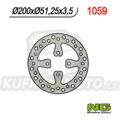Brzdový kotouč moto NG 1059