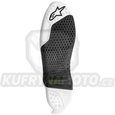 podrážky pro boty TECH 10 model 2021 a dále, ALPINESTARS (černá/bílá, pár)