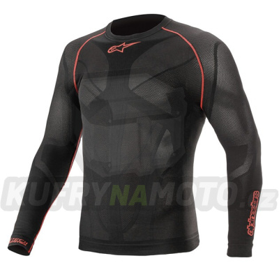 termoprádlo s dlouhým rukávem RIDE TECH SUMMER, ALPINESTARS (černá/červená) 2024