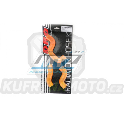 Hadice chladiče DRC RADIATOR HOSE KIT - DRC D47-01-878 - KTM 450SXF / 13-15 + 450SMR - oranžové (sada 3ks)