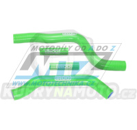 Hadice chladiče Kawasaki KX125 / 04-12 - zelené (sada 4ks)