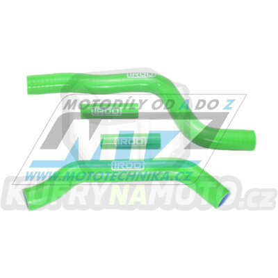 Hadice chladiče Kawasaki KX125 / 04-12 - zelené (sada 4ks)
