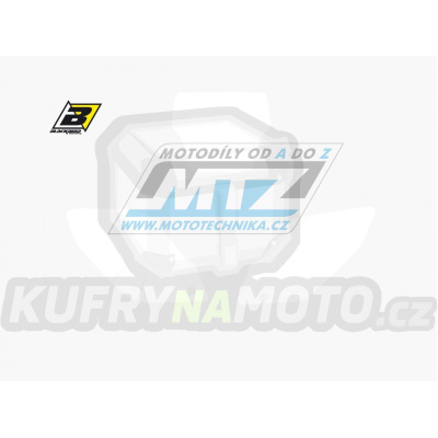 Polepy číslových tabulek (vystřižené) - Honda CRF250 / 04-05 - barva bílá