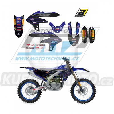 Polepy na motocykl (sada polepů Graphics) Yamaha YZF450 / 23-24 + YZF250 / 24 - typ polepů Replica Yamaha Factory