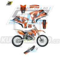 Polepy s potahem sedla (sada polepů a potah sedla Dream) - KTM EXC+EXCF / 03-04 + SX+SXF / 01-04 - typ polepů Dream4