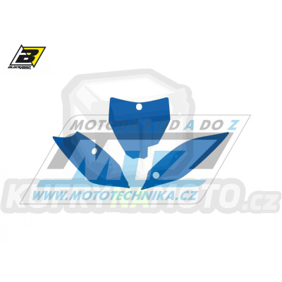 Polepy číslových tabulek (vystřižené) - Husqvarna TC85 / 14-17 - barva modrá