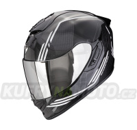 Moto přilba SCORPION EXO-1400 EVO II CARBON AIR REIKA černo/bílá