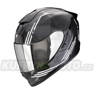 Moto přilba SCORPION EXO-1400 EVO II CARBON AIR REIKA černo/bílá