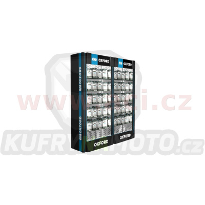 prezentační stěna Premium Advanced s rastrem pro drátový program, sestava 2ks, OXFORD (ŠxVxHL = 1940x2290x550 mm)