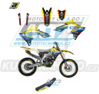 Polepy s potahem sedla (sada polepů a potah sedla Dream) - Suzuki RMZ250 / 19-23 + RMZ450 / 18-23 - typ polepů Dream4