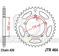 Řetězová rozeta JT SUZUKI RM 60 2003-2003 44 zubů, řetěz 420 - akce