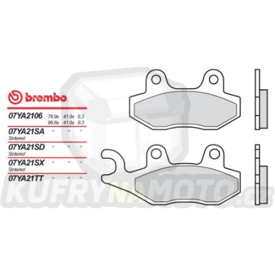 Brzdové destičky Brembo-07YA2106- výprodej