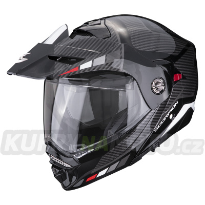 Moto přilba SCORPION ADX-2 CAMINO černo/stříbrno/červená