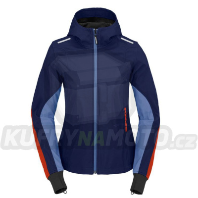 bunda HOODIE ARMOR LIGHT LADY 2023, SPIDI, dámská (tmavá modrá/červená)