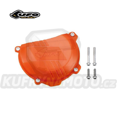 Kryt spojkového víka UFO KTM 250SXF+350SXF / 16-21 + 250EXCF+350EXCF / 17-21 - oranžový